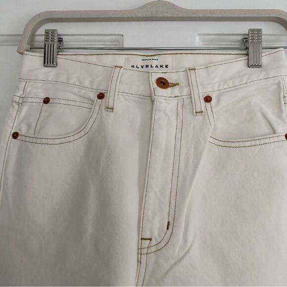 SLVRLAKE Beatnik Ankle Jeans Ivory - Picture 5 of 11
